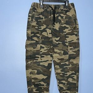 Green Camouflage Joggers